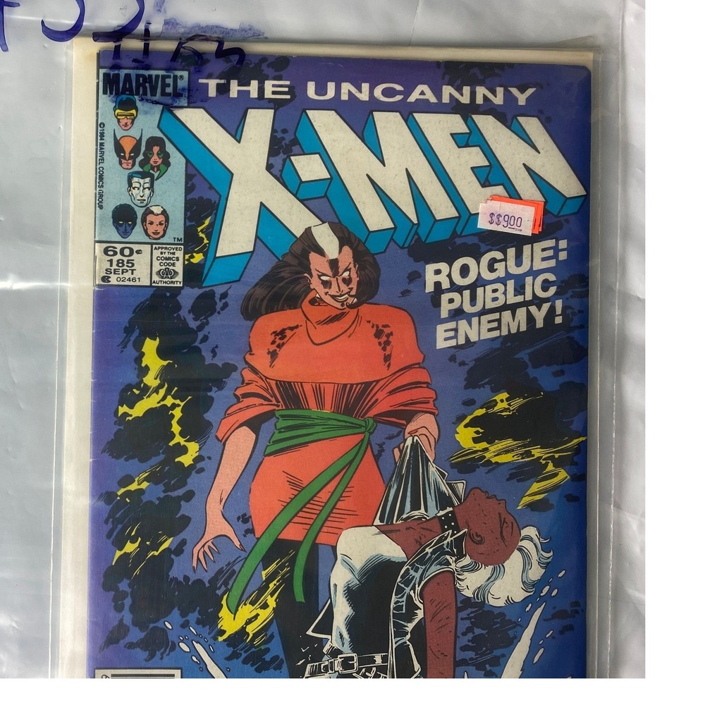 The Uncanny X Men Comic Book 185 Rogue Public Enemy Marvel 1984